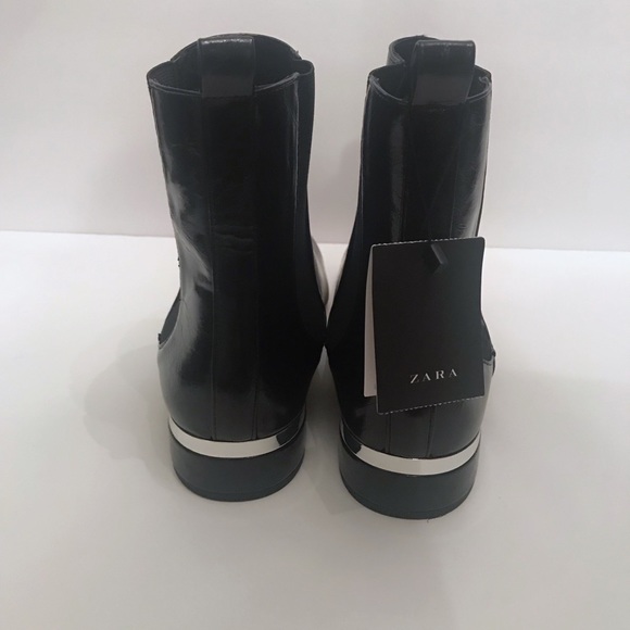 NWT Zara Black Ankle Boots - Picture 3 of 6